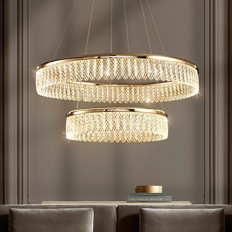 Modern Luxury Gold Chandelier Ceiling Lamps For Living Room Bedroom Crystal Pendant Light Winfordo Lighting IN STOCK