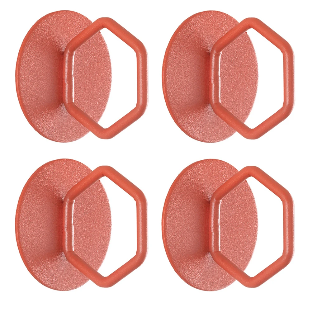 

4Pcs Stick-on Refrigerator Door Handles Durable Carbon Steel Pull Knobs Wardrobe Cabinet Drawer Adhesive Furniture Handles