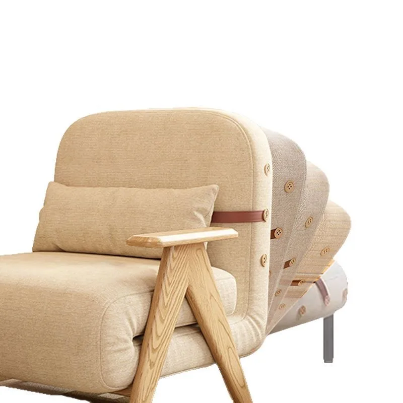 

Lazy sofa bed folding dual-purpose multi-functional small apartment reclining and sleeping retractable bed