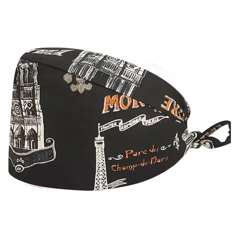 Gorro quirúrgico con hebilla ajustable para médico y mujer, gorros médicos para sala de operaciones, gorros quirúrgicos para mascotas