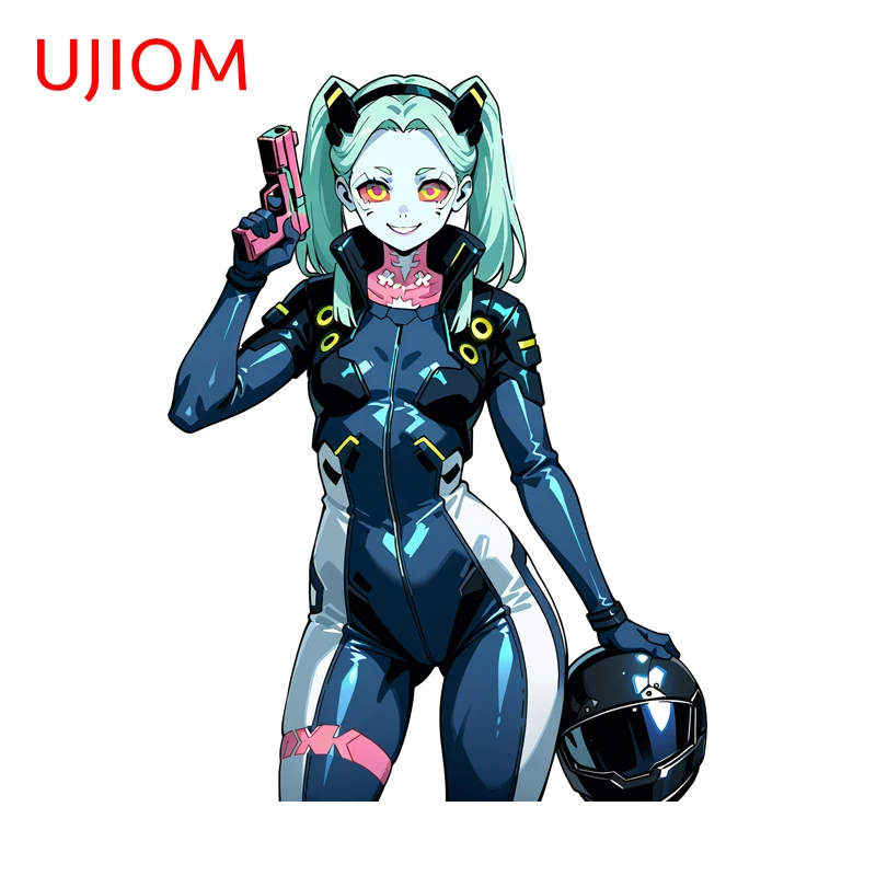 UJIOM rebecca cool girl Graphics Wall Sticker Premium enchanting design Sunscreen picture Decal adhesive Air Conditioner decor