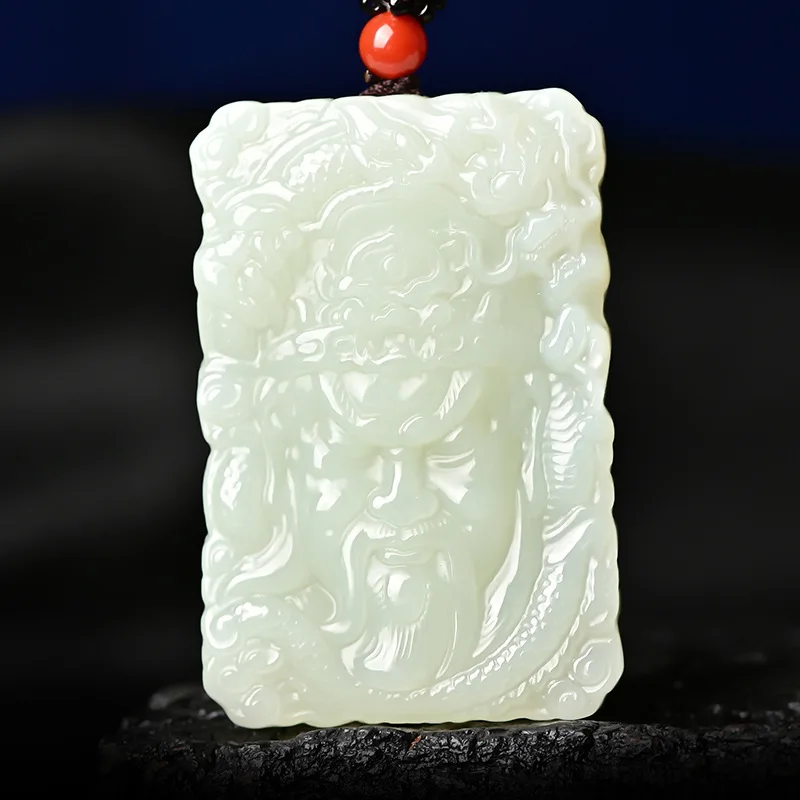 

Fine Jewelry Natural Hetian Nephrite Jade Guan Gong pendant pendant for men and women