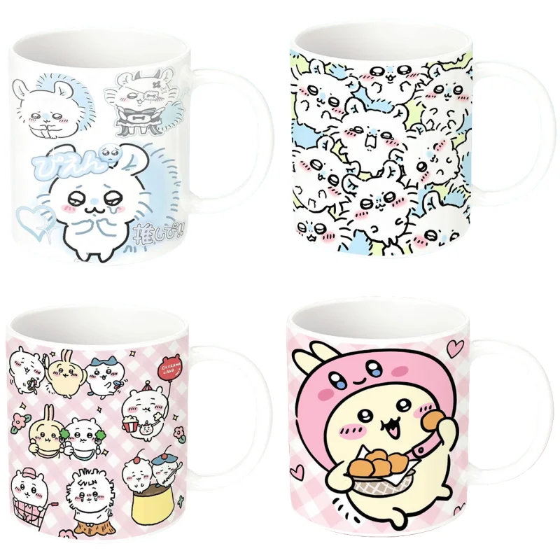 

Chiikawa кружка Hachiware Usagi Momonga аниме фарфоровая чашка Kawaii бутылка для воды из нержавеющей стали практичная Кофе Молоко Милая чашка подарок