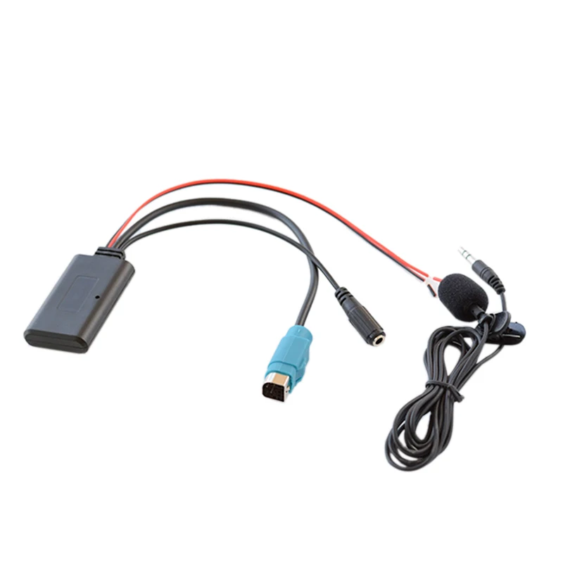 Autoradio KCE-237B Pleine Vitesse AUX EntréE Remplacement 3.5 MM Audio MP3 Bluetooth 5.0 Adaptateur de Microphone pour Alpine