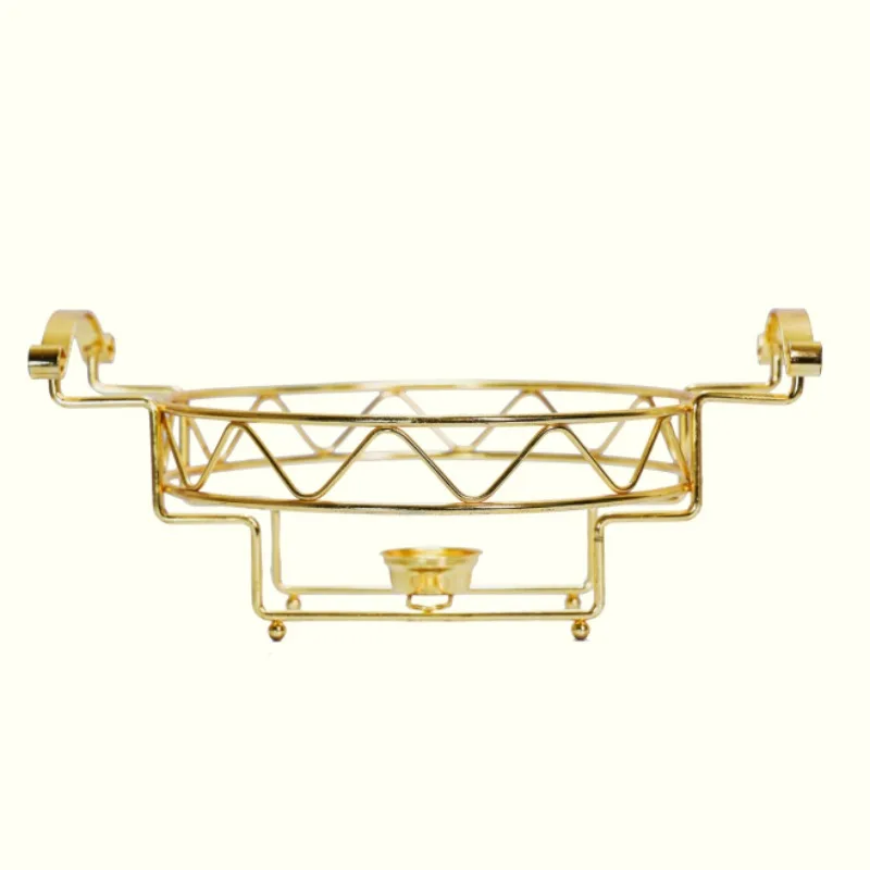 Oval gold baking pan tableware light heat hotel dry soup pot hotel fire boiler