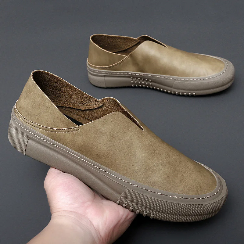 Genuine Leather Loafers Shoes for Man Designer Slip on Shoes Men Formal Dress Men Office Business Suit Platform Oxford Shoes