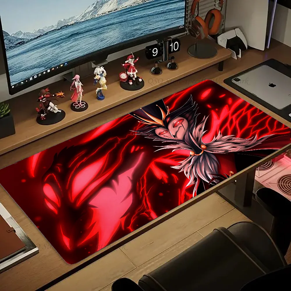 Anime H-Hazbin H-Hotel Mousepad Large Gaming Mouse Pad LockEdge Thickened Computer Keyboard Table Desk Mat image 3