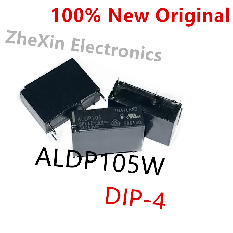 10PCS/Lot   ALDP124W 、ALDP112W 、ALDP105W  DIP-4  New Original Power Relay 5A SPST   ALDP124 、ALDP112 、ALDP105