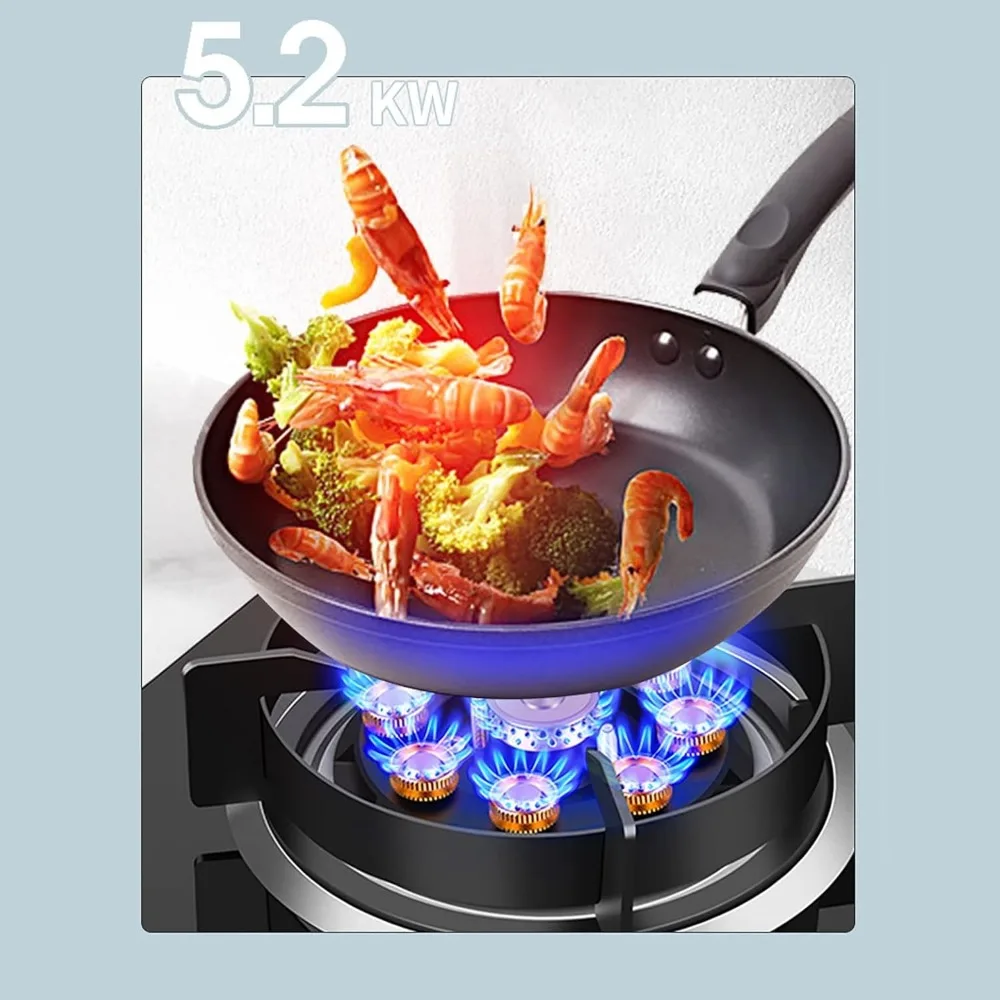 موقد غاز طباخ غاز موقد غاز مدمج |   الطبخ على سطح الطاولة، حماية من اللهب الحراري/إشعال إلكتروني للنبض، غير-