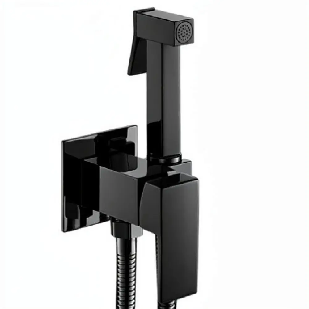Solid Brass Bidet Applicator Concealed Hot Cold Mixer Tap Wall Mounted Bathroom Toilet Hygiene Cleaning Shower Device