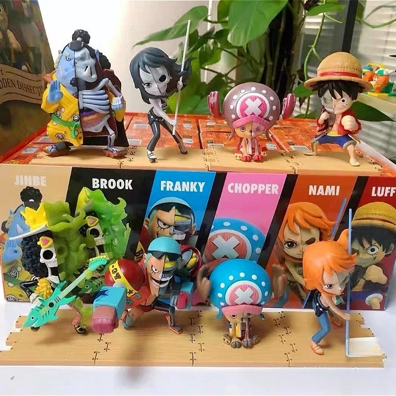 MightyJaxx Аниме One Piece Луффи Нами Чоппер Брук Полускелетная фигурка в закрытой коробке, игрушка, коллекционные украшения, подарок
