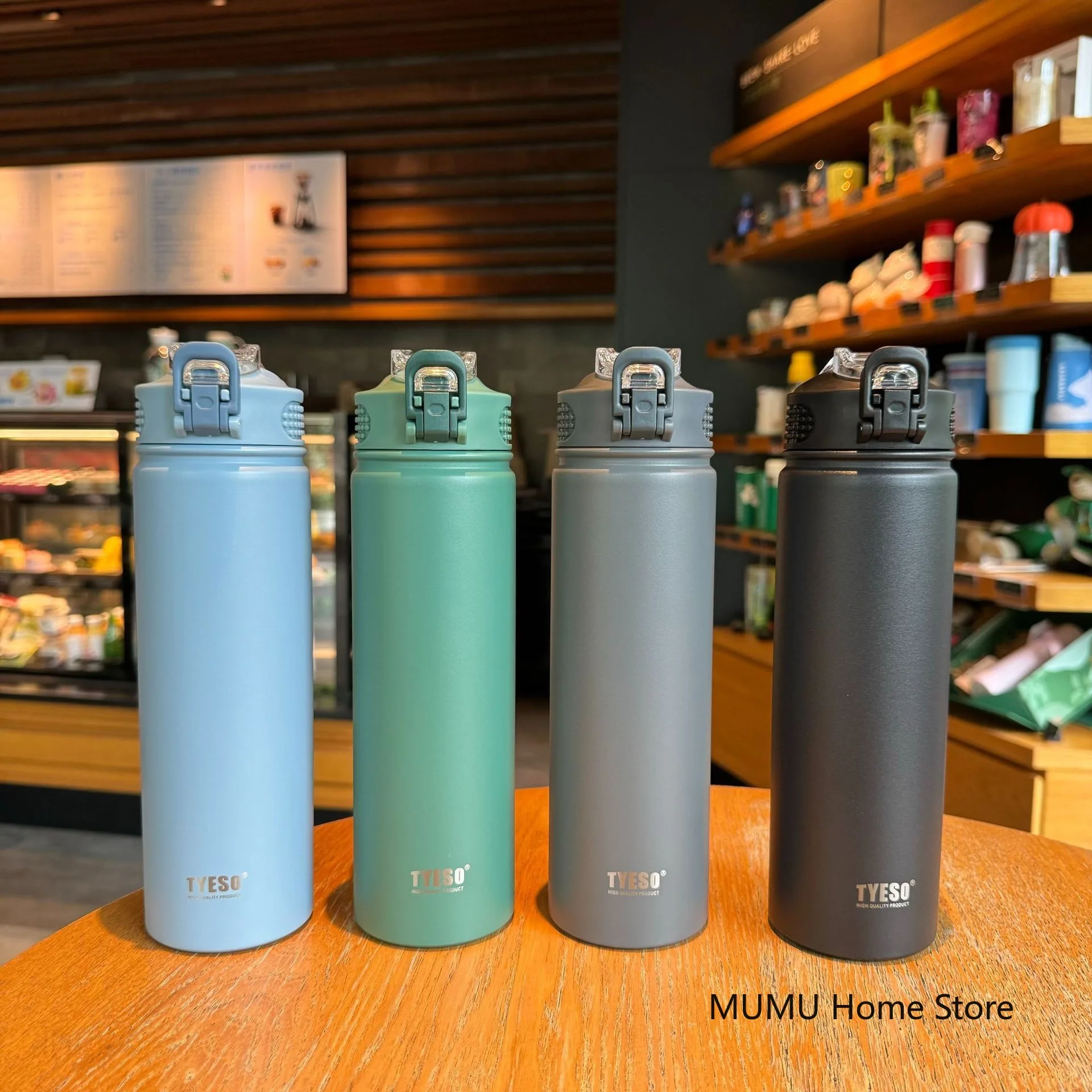 Tyeso 600/750ML Thermo Bottle Stainless Steel Vacuum Flask  Keep Cold And Hot Travel Mug Tumbler Insulated Cup Sport Thermal Mug