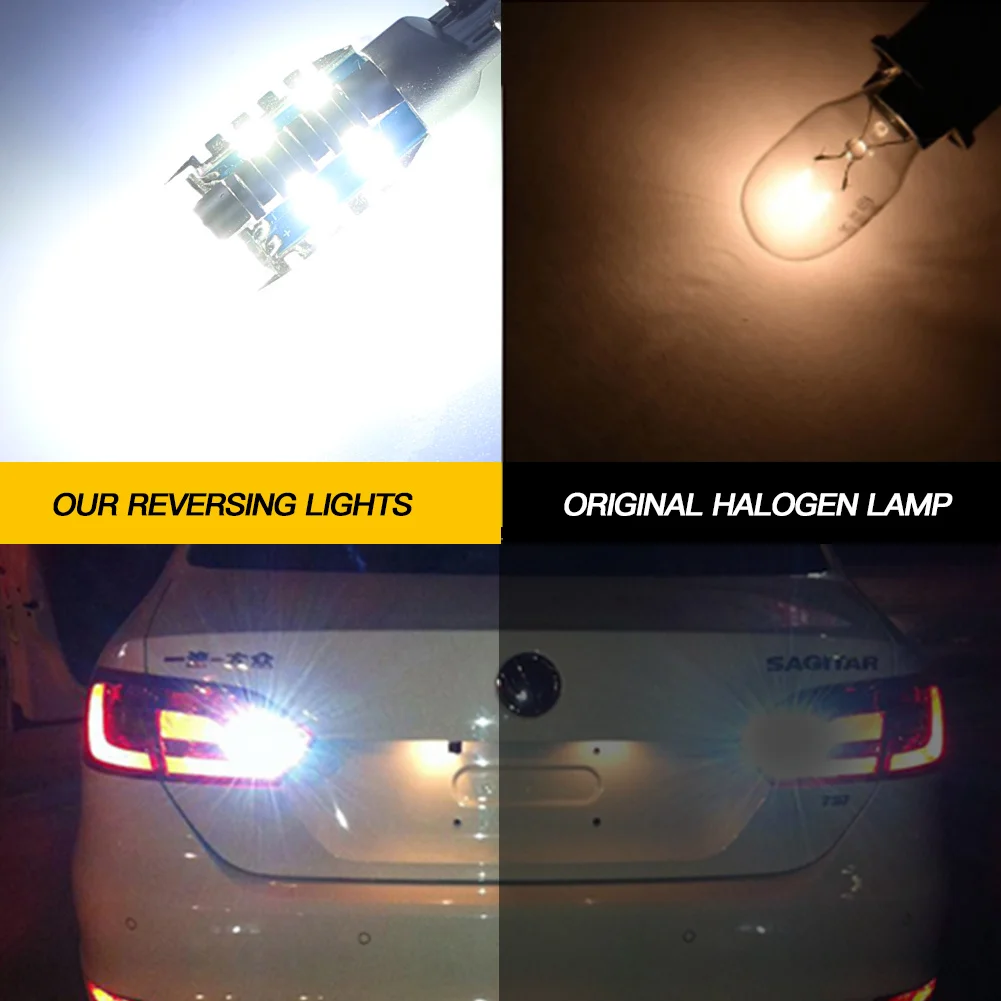 2×LED Reverse Light T15 W16W 921 Lamp for Chevrolet Caprice/Cruze/Sonic/Spark/Spark EV/Trax/Suburban/Bolt EV Car Backup Blub 12V view 5