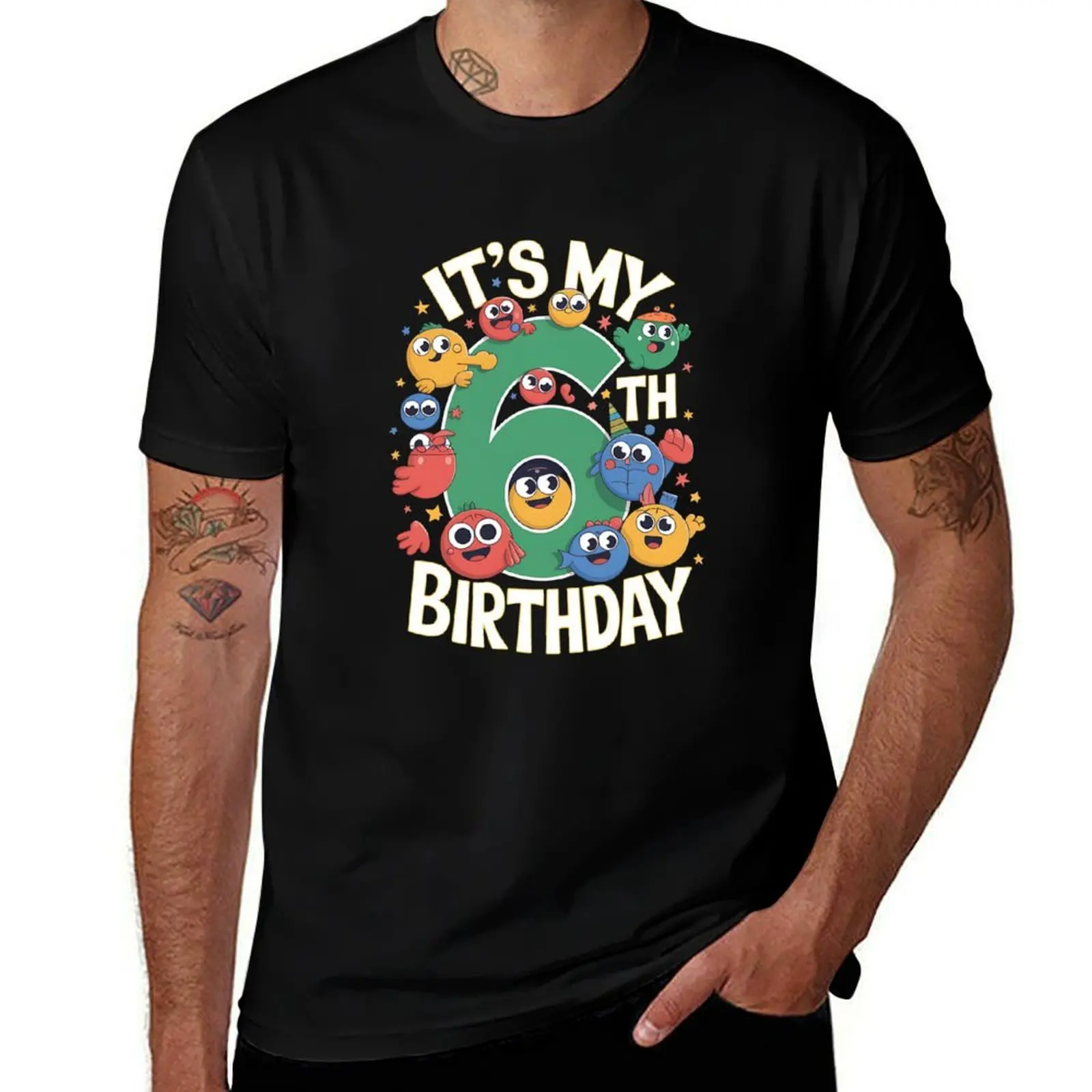 

Birthday Sprunki party decorations 6 year old T-Shirt fashion shirts Anime t-shirt Louboutins mens vintage t shirts