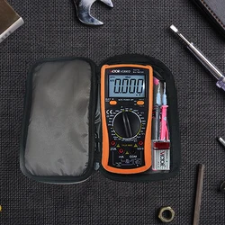 Digital Multimeter Bag Portable Oxford Cloth Tool Kit Bag Utility Storage Toolbag Waterproof Carrying Case Pouch for Repair Tool