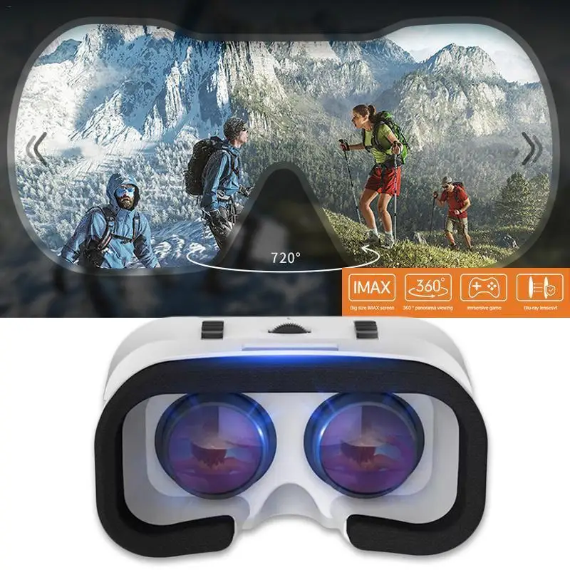 VR SHINECON VR Glasses Universal Virtual Reality Glasses for Mobile Games 360 HD Movies Compatible with 4.7-6.53\'\' Smartphone