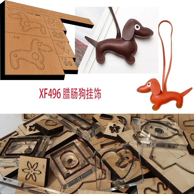 

Handmade Wooden Sausage Dog Knife Die Leather Craft Punch Hand Tool Cut Knife Mould XF496 Leather Craft Tools