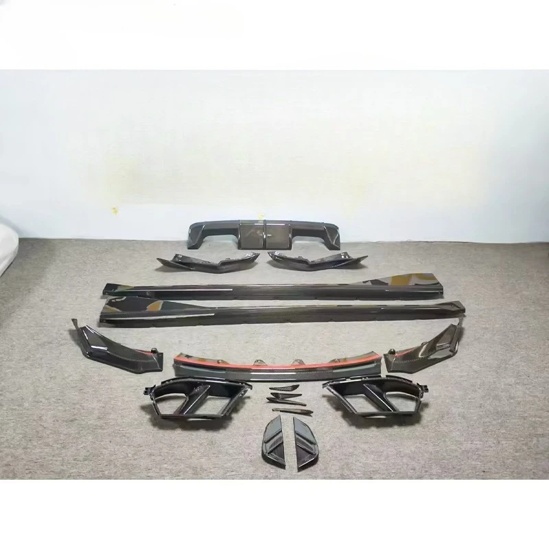 For  G80/G82 M3/M4 Body Kit Vost Style Carbon Fiber Front Lip Side Skirts Rear Lip Bumper & Diffuser Lower Lip-New Condition