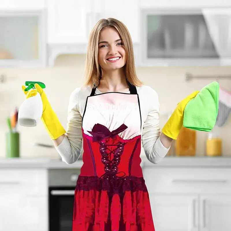 Oktoberfest Apron 3D Cooking Oilproof  Outfit festival Costumes supplies German Dirndl Outfit household festival accessories