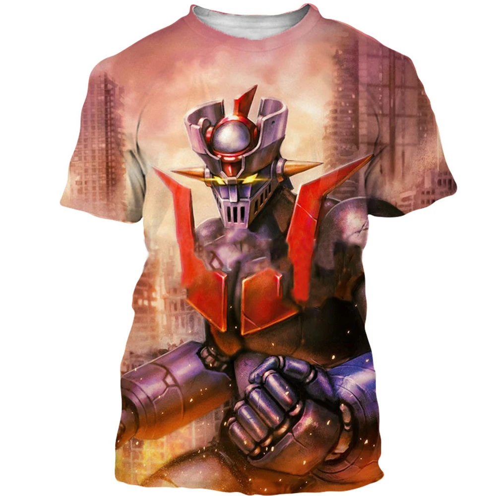 New Mazinger Z T-Shirts UFO Robot 3D Print Men Women Short Sleeve T Shirts Oversized Streetwear Harajuku Tops Kids Tees Clothing