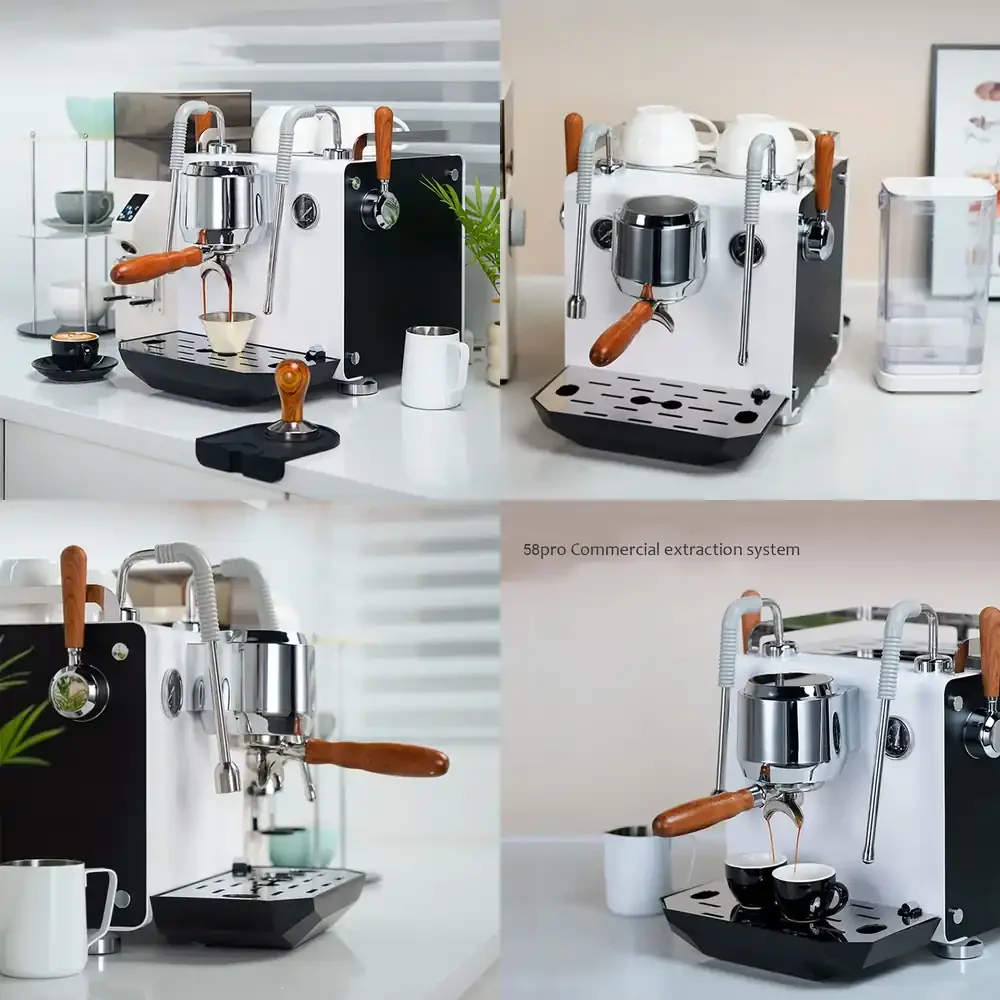 2026 HOT  220V Commercial Semi-automatic Coffee Machine for DR7105 Italian Dual-boiler Espresso Maker for Cafe Barista
