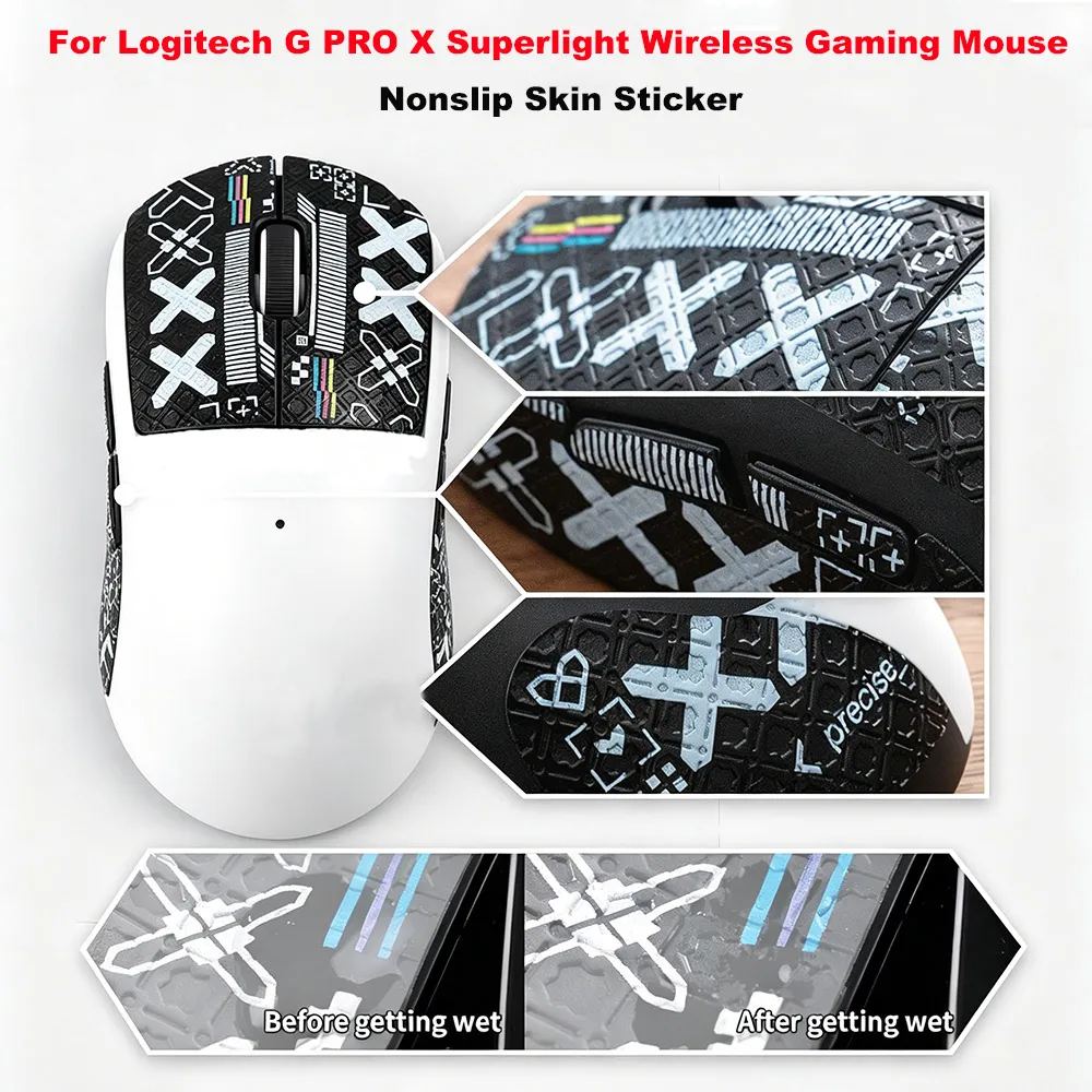 

For Logitech G PRO X Superlight Wireless Gaming Mouse Nonslip Skin Mouse Sticker Improves Stability During Intense Gaming