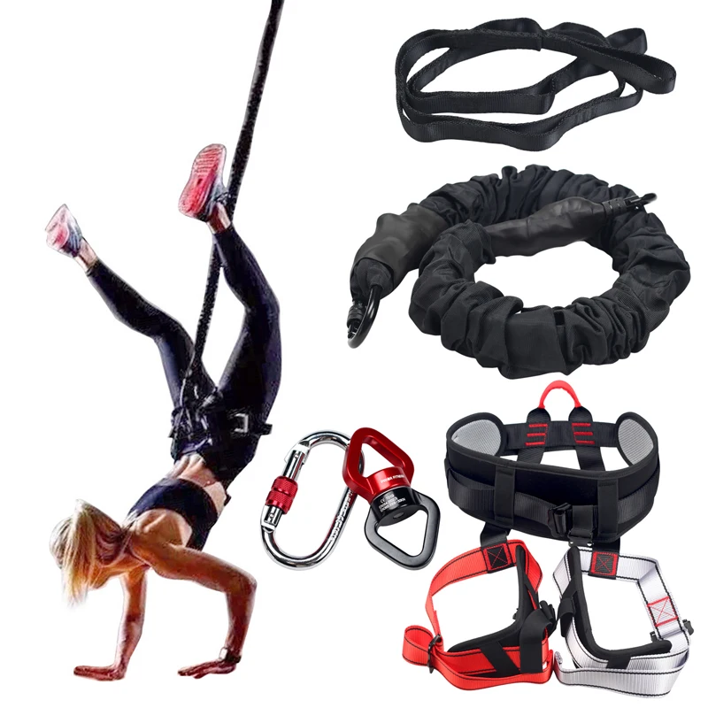 Bungee set Dance Suspension Rope Anti-Gravity Yoga Exercise Equipment Gym Fitness Resistance Band