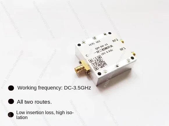

DC-3.5G SPDT Все два переключателя RF Электронный переключатель 2.4GSwitch Два альтернативных радиочастотных переключателя
