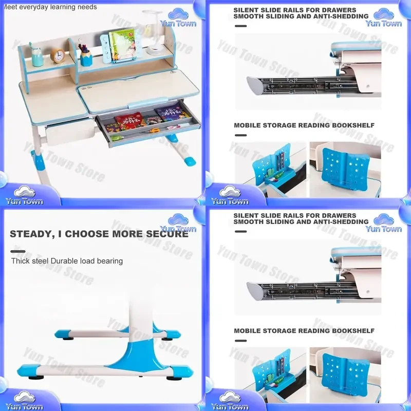 for Kids Study Table for Adjustable Height Ergonomic Desk Non Toxic Environmental Protection Table for Children Learning Desk