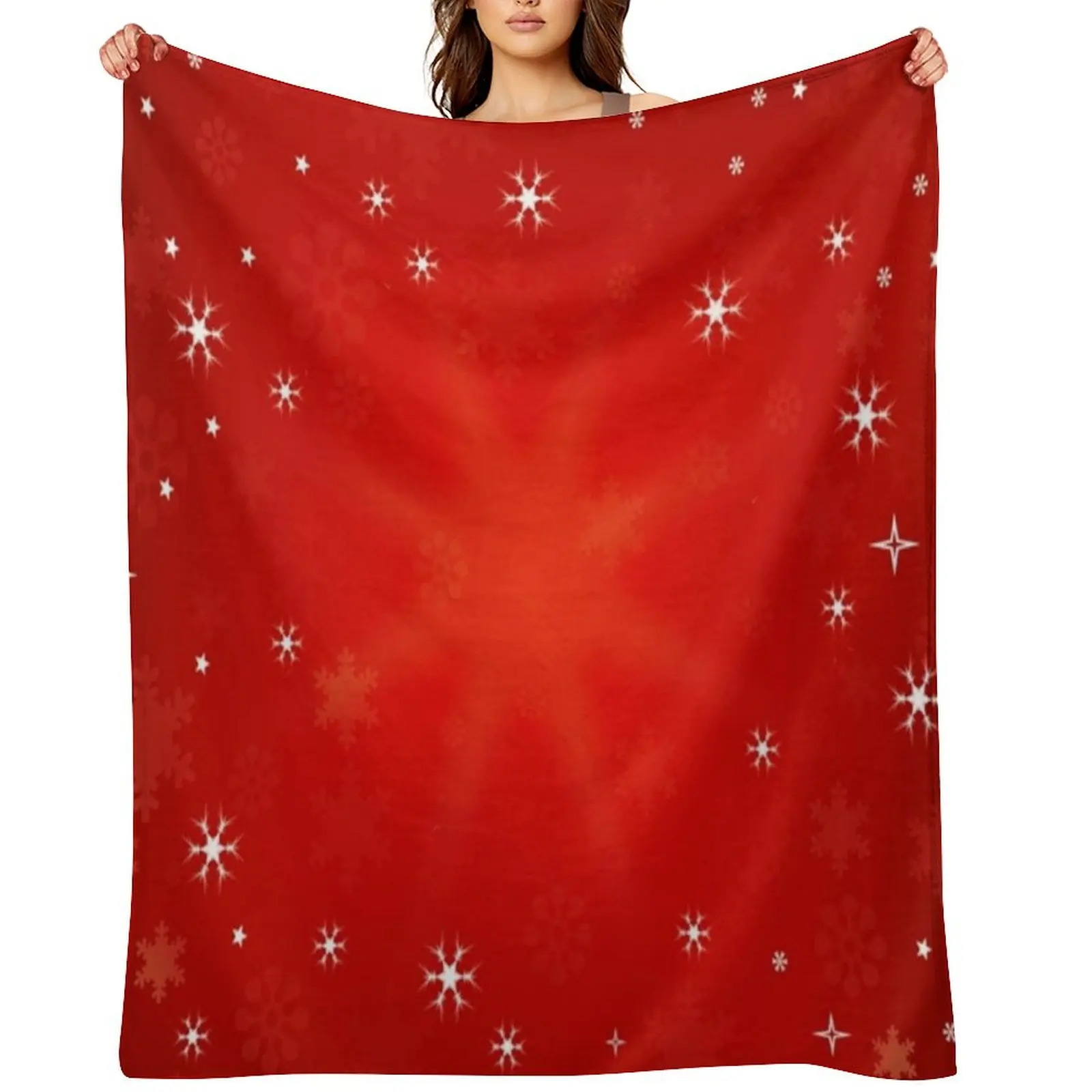 

Red Christmas Design Throw Blanket Beautifuls blankets ands Decorative Throw christmas decoration Blankets