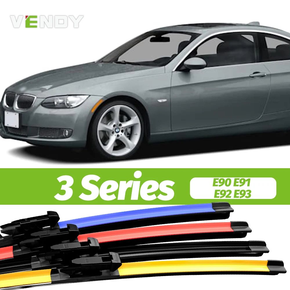 2 stücke Frontscheibe Wischer Klingen Scheibenwischer Für BMW 3 Serie E90 E91 E92 E93 2005-2012 2006 2007 2008 2009 2010 2011