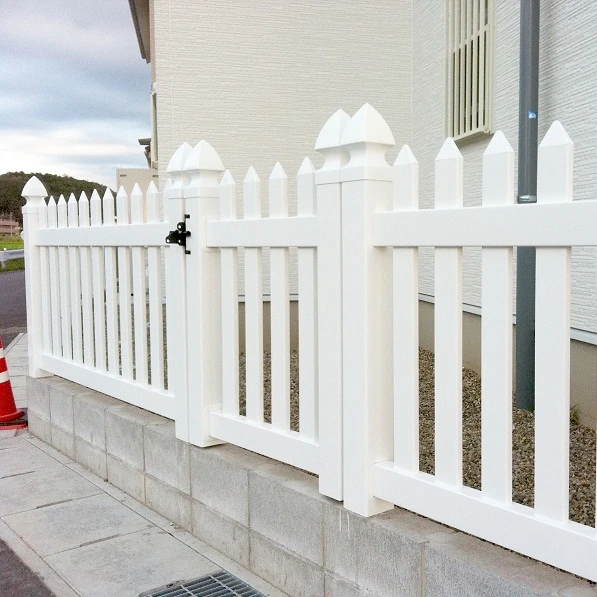 Cheap Upvc Courtyard Arbor Sliding Automatic PVC Fence Gate Door Garden Remote