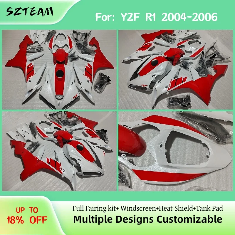 

For Yamaha YZF R1 2004 2005 2006 Fairing Bodywork Kit YZFR1 04 05 06 New ABS Plastic Motorcycle full Fairings Set