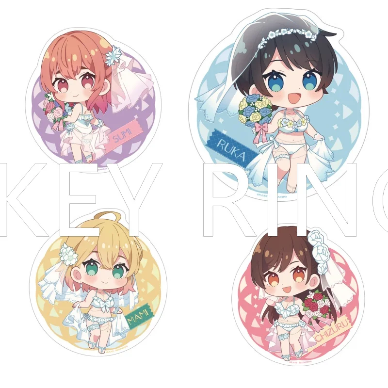 Anime Rent Girlfriend Acrylic Figure Keychain Mizuhara Chizuru Asami Nanami Sarashina Ruka Figure Collection