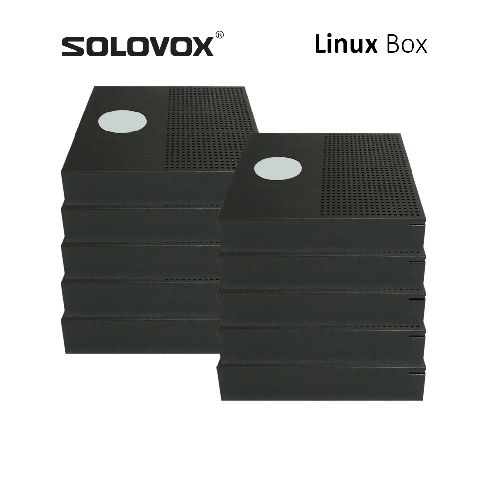 SOLOVOX-Linux TV Box ، بث IPTV ، جهاز استقبال Stalkerid Xtreamcode 4K ، للبيع في عبوات ، Linux4.9 OTT ، بالجملة ، 10:
