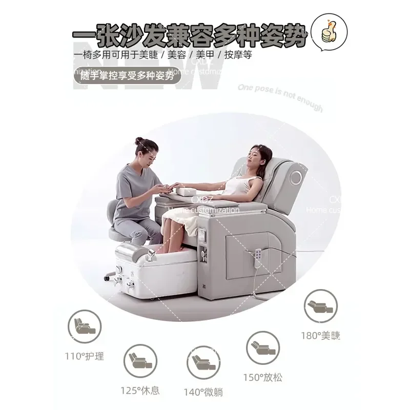 High End Multifunctional Barber Chair for Manicure and Hair Salon Styling Seat