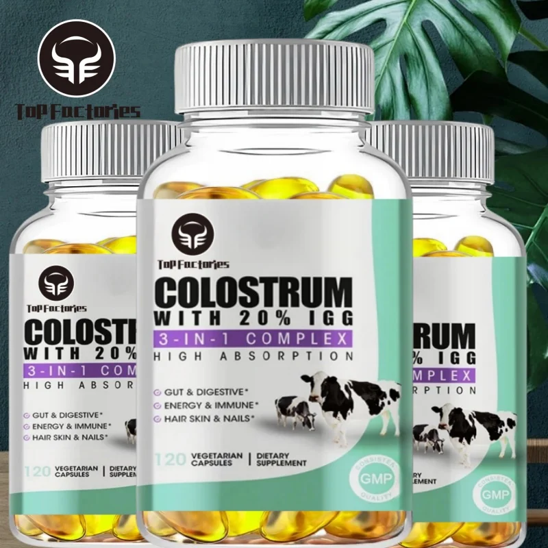 

20% Igg Highly Concentrated Pure Bovine Colostrum Powder Supplement for Gut Immune Support and Muscle Recovery