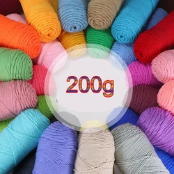 200g 1Pc Milk Cotton Yarn Super Soft for Knitting and Crochet knit line Blankets sweater hat shoe Crocheting amigurumi thread