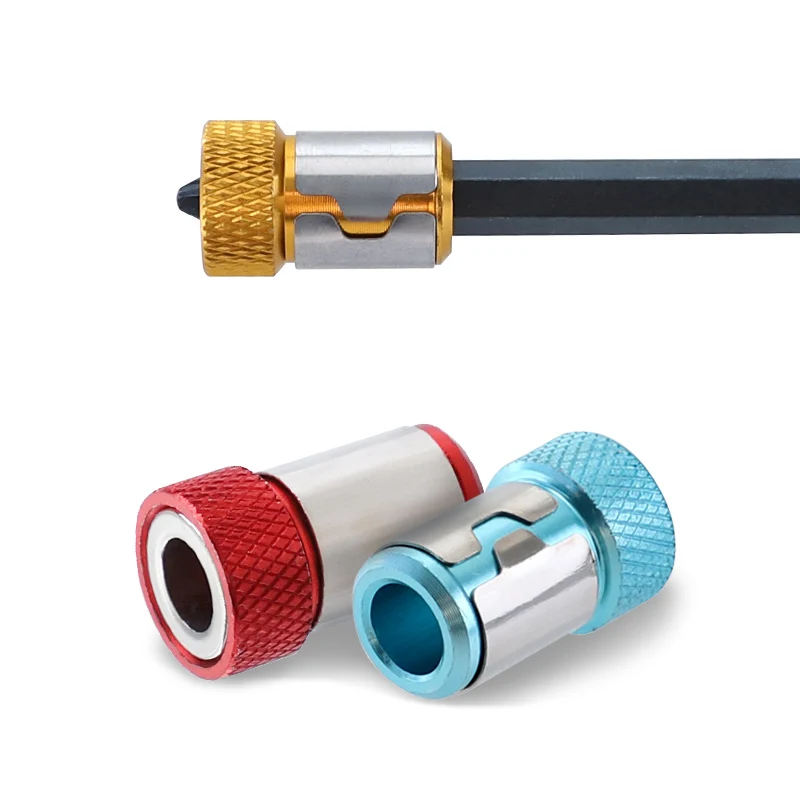 Universal Magnetic Ring 1/4” Metal Screwdriver Bit Magnetic Ring For 6.35mm Shank Anti-Corrosion Drill Bit Magnet Powerful Ring