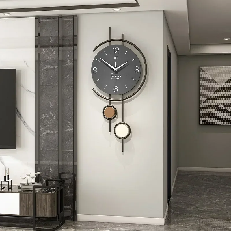Creative Creative Simple Modern Wall Clocks Metal Pointer Noiseless Living Room Wall Clocks Dining Room Bedroom Art Room Decorat