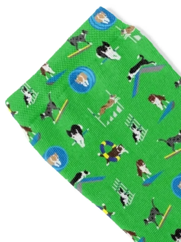 Border Collie Pattern Socks hip hop Run soccer anti-slip summer Male Socks Women's