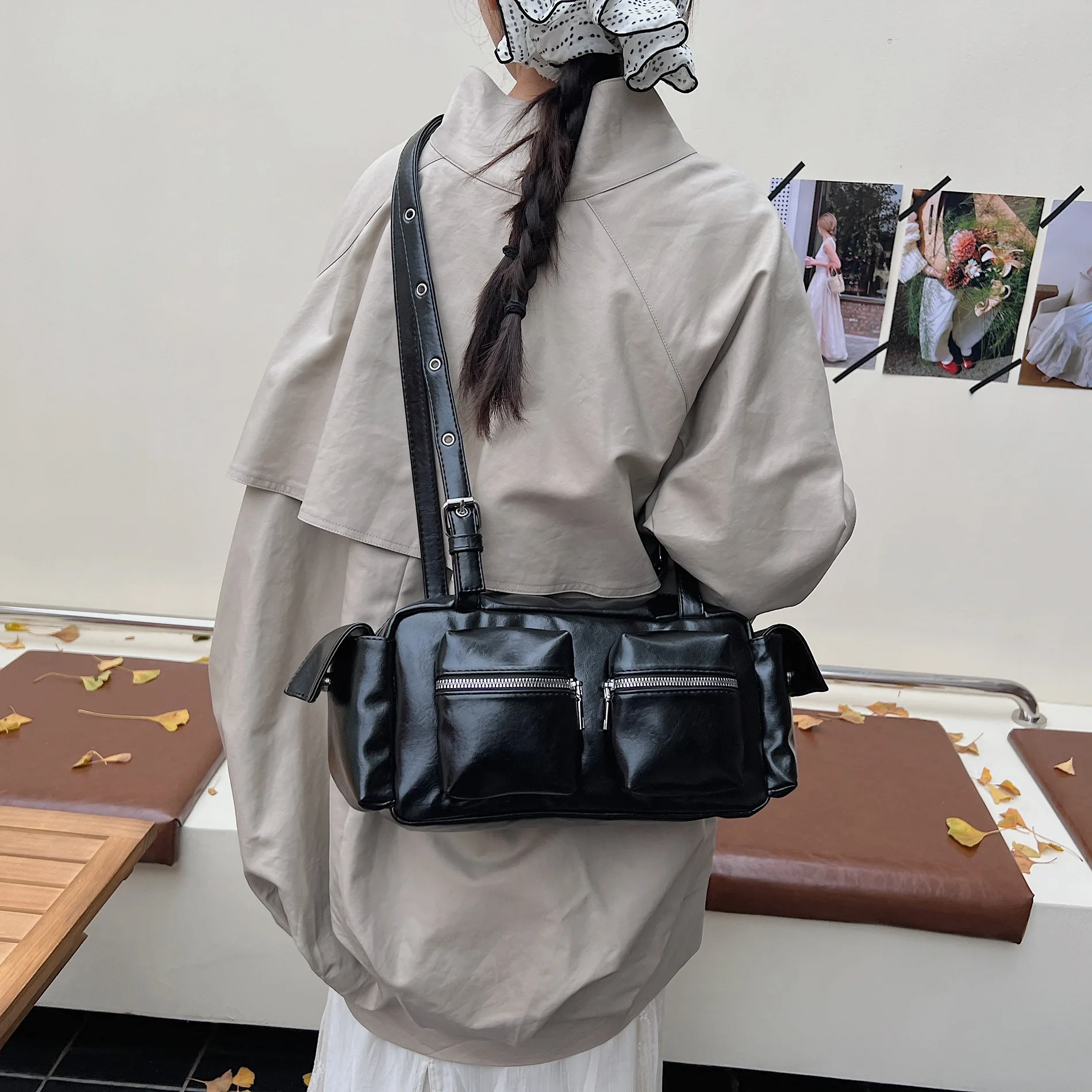 

2025 Winter Womens Underarm Bag, Genuine Leather Multi-way Crossbody Purse, Vintage Chic Large Capacity Tote for Work