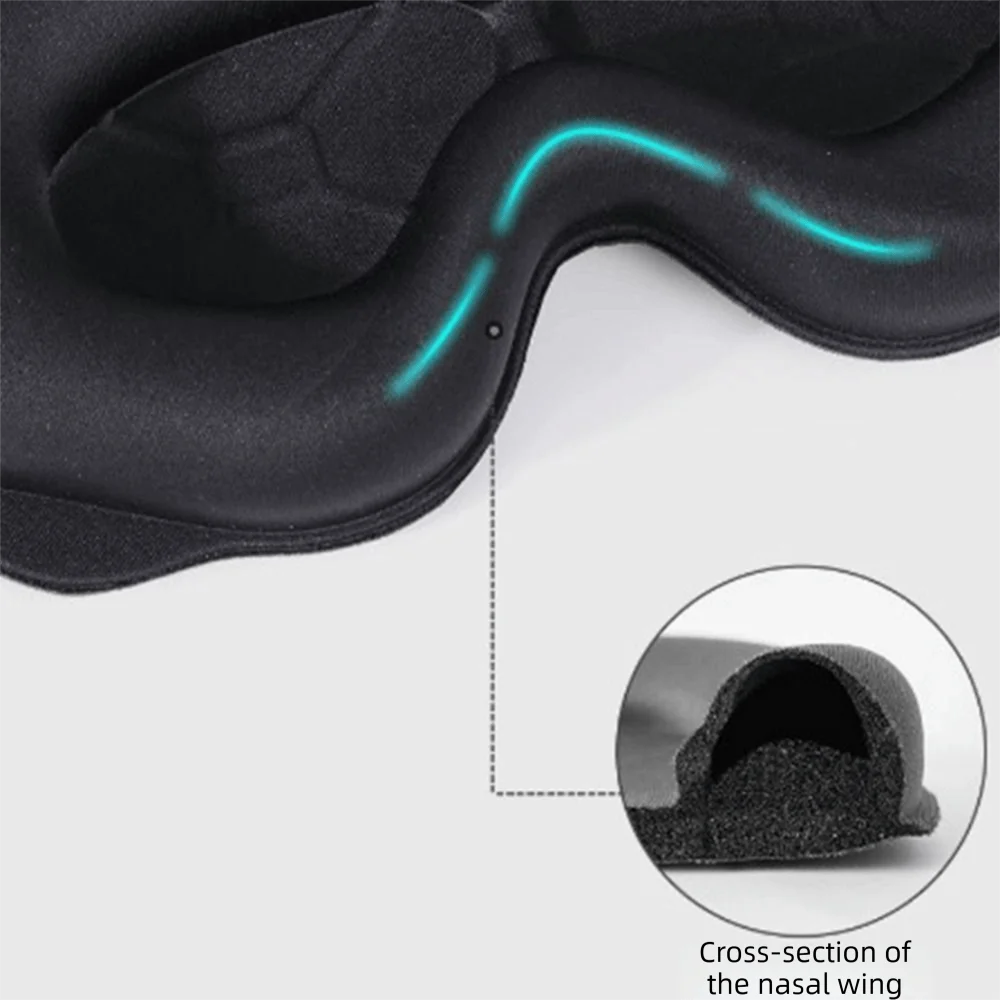 

Soft Padded 3D Eye Mask No Pressure Breathable Blackout Sleep Eye Mask Relax Aid Deep Contoured Blindfold Night Use