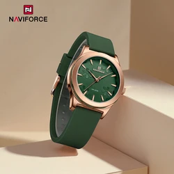 Top Brand NAVIFORCE Watches For Women Waterproof Luxury Casual Wristwatches Silica Band Quartz Clock For Female Relogio Feminino