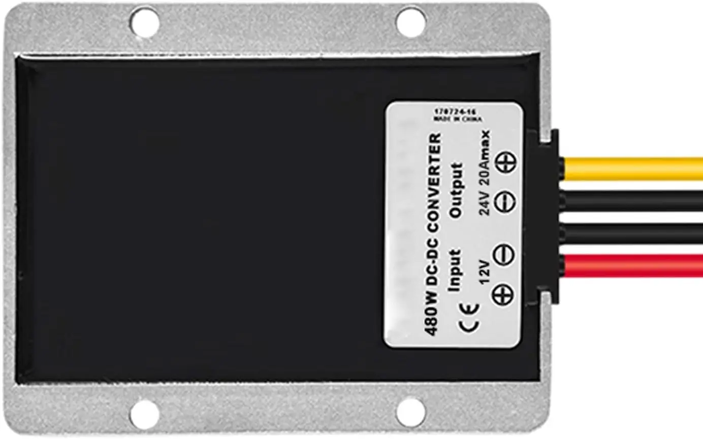Convertisseur DC/DC étanche 20A 480W, convertisseur Boost 12V 24v, Module de puissance, transformateur Boost pour convertisseur d'onduleur automobile