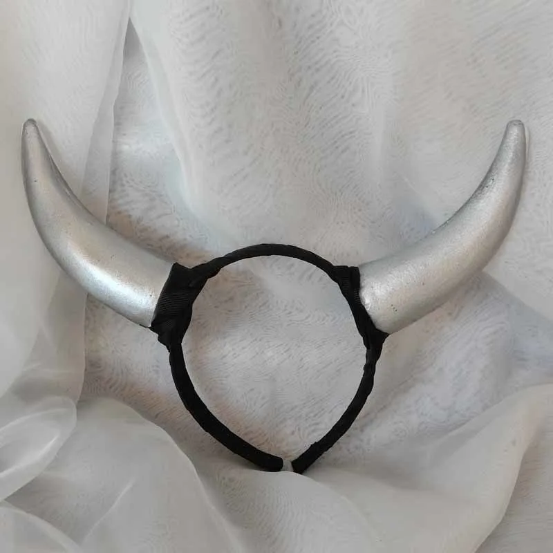 Cornes de SAFDemon pour Costume de Bande de Sauna d'Halloween pour Femme, Accessoire de Cosplay Gothique, Reine Maléfique, Pièce pour Fille