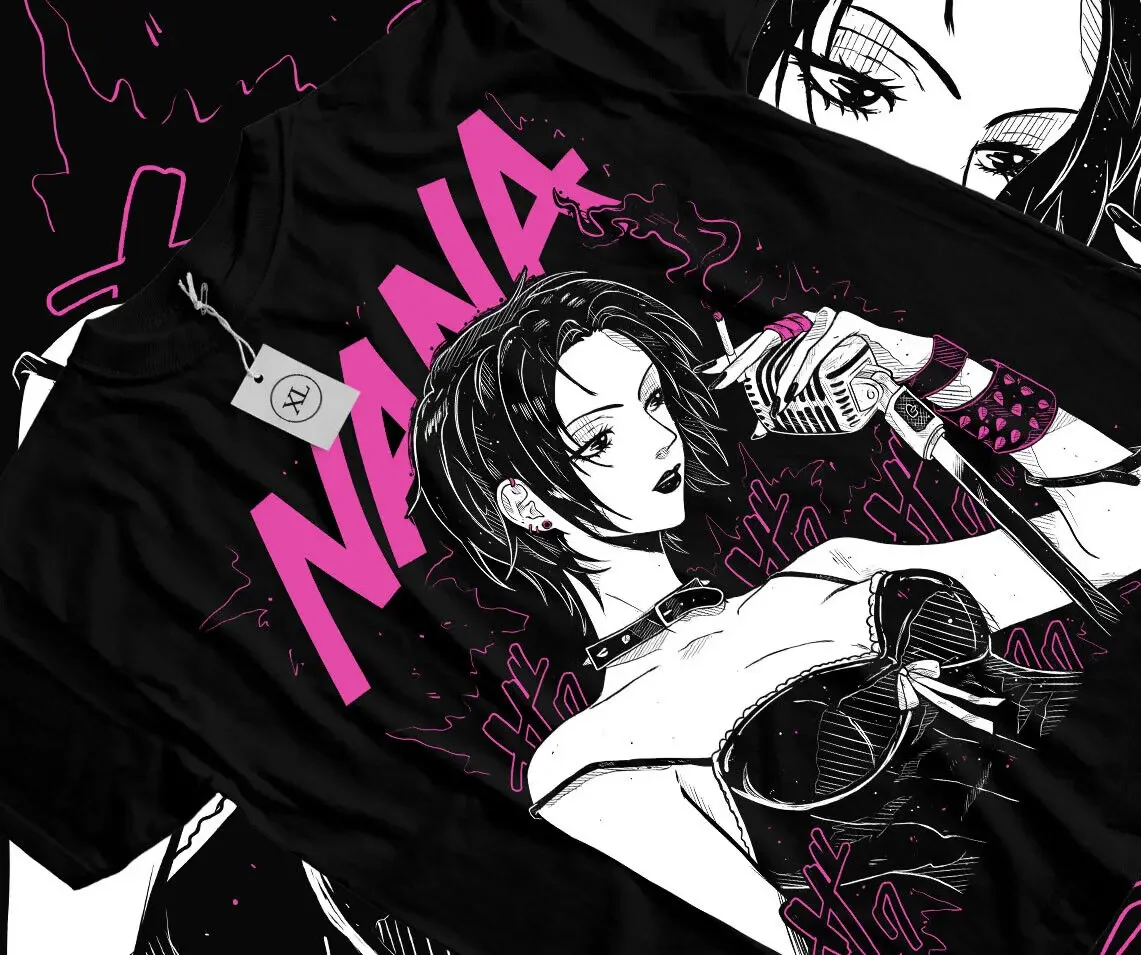 

Nana Osaki T-Shirt Black Stones Funny Girl Kawaii Graphic Black Shirt All Sizes