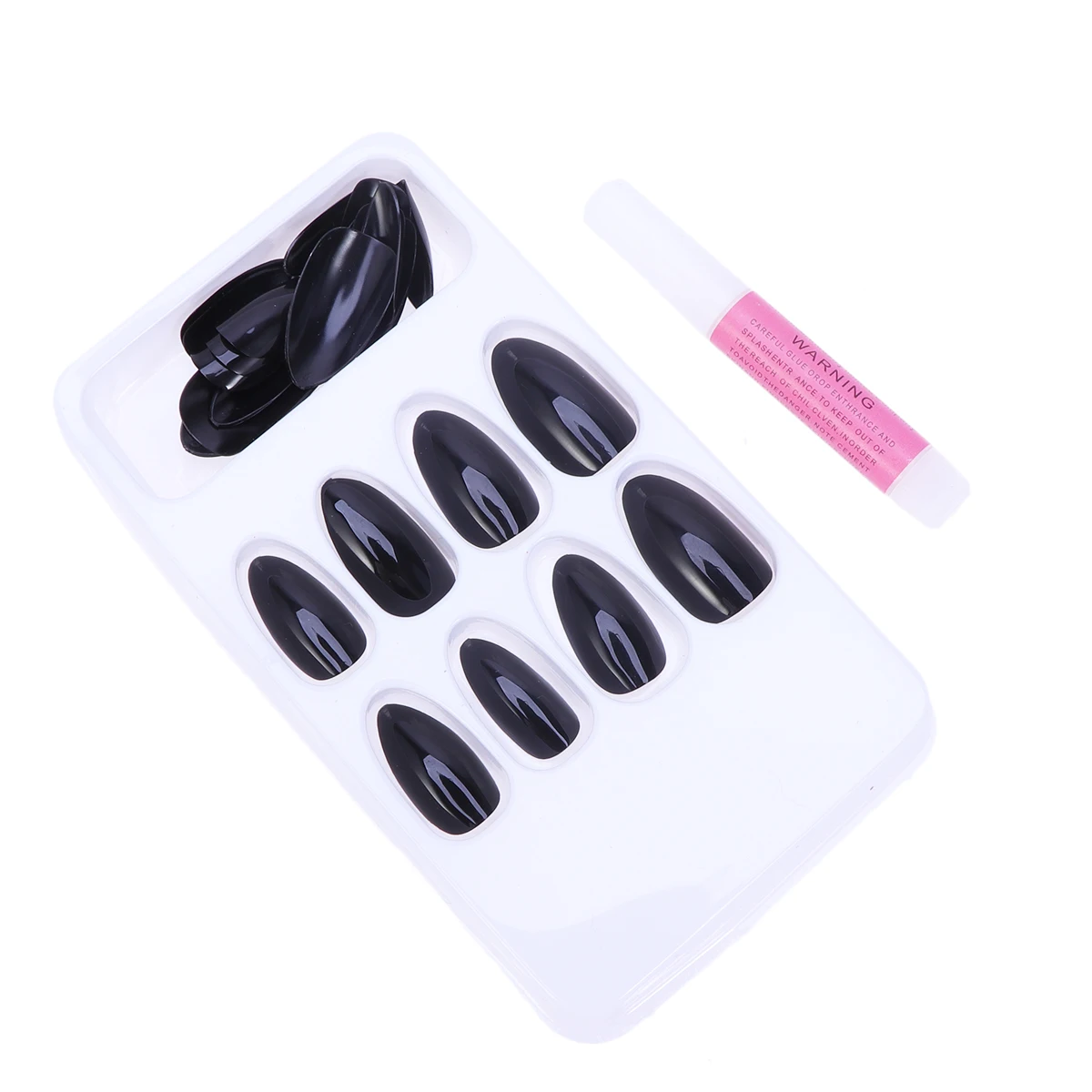 

48Pcs Fake Nail Sticker Lightweight Manicure Set Nail Art Piece for Women Lady