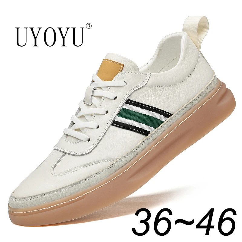 Women Mens Designer Cowhide Leather + Oxford 36~46 Designer Platform Sneakers Luxury Casual Brand Female White Men Flats Shoes