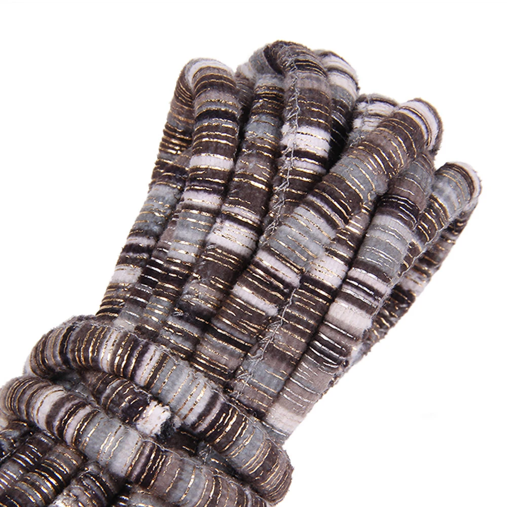 2 Meter 6mm Buntes Böhmisches Geflochtenes Stoffband DIY Halskette Armband Dekorative Accessoires Seil – Detail 4